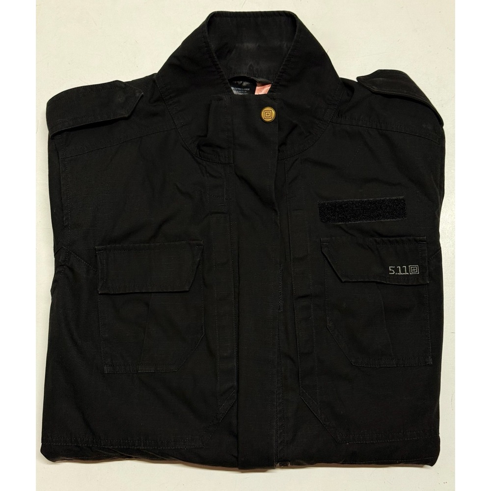 5.11 Tactical Black Field Jacket Extra Large Women's Coat Outerwear multi pocket - Picture 8 of 8